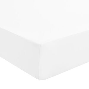 190GSM Brushed Microfiber Fitted Sheet Mattress Protector Queen White